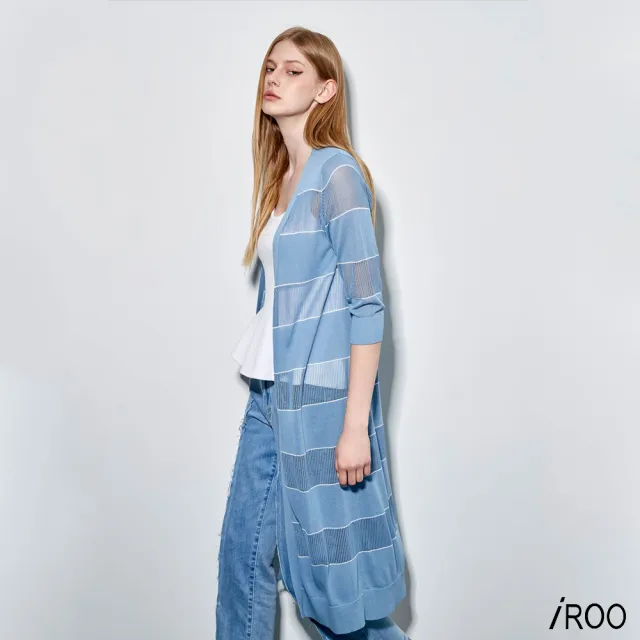 【iROO】長版針織外套
