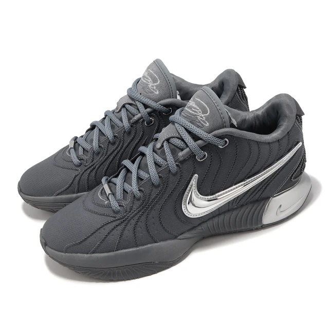 【NIKE 耐吉】籃球鞋 LeBron 21 XXI EP Cool Grey 深灰 銀 男鞋 LBJ(HF5352-001)