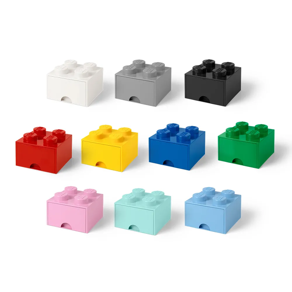 【Room Copenhagen】Room Copenhagen LEGO☆ Storage Brick 4樂高積木經典方塊四抽屜盒(樂高收納盒)