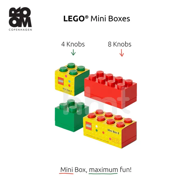 【Room Copenhagen】Room Copenhagen LEGO☆ Storage Brick 8 Mini 樂高桌上小型收納箱(樂高正式授權商品)