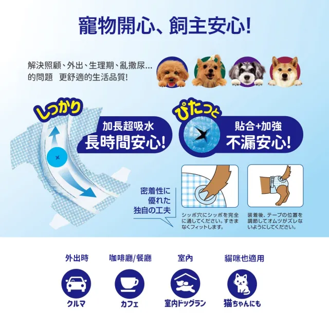 【KOCHO可嬌】NEO犬貓用長時間安心紙尿褲(寵物尿布/禮貌帶)