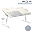 【賽鯨 SAIJI】A6L平板筆電桌-灰 大號(床上桌/懶人桌/電腦筆電桌/摺疊書桌)