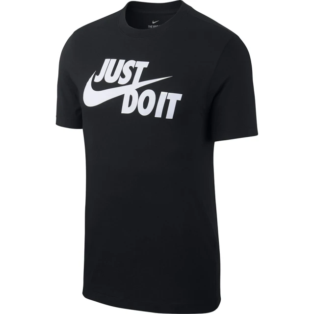 NIKE 耐吉 上衣 男款 短袖上衣 運動 AS M NSW TEE JUST DO IT SWOOSH 黑 AR5007-011