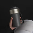 【Holoholo】LATTE 咖啡吸管保溫不鏽鋼拿鐵杯 500ml／3色(吸管杯、咖啡杯、保溫杯、不鏽鋼)