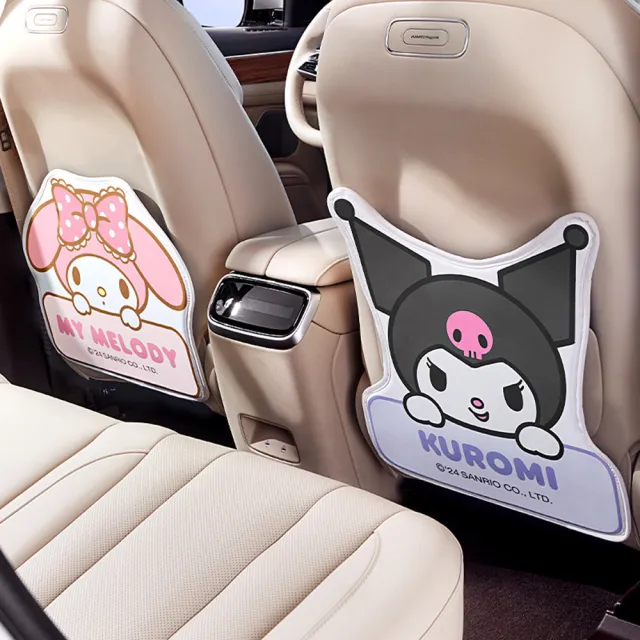 【SANRIO 三麗鷗】汽車椅背防踢墊 椅背防護墊 車用(酷洛米 大耳狗 美樂蒂)