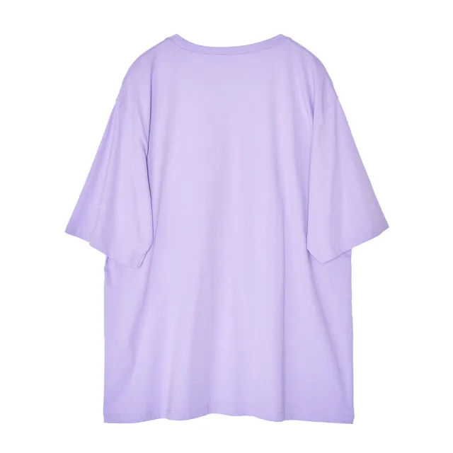 【5th STREET】女裝彩色草寫logo設計短袖T恤-紫色