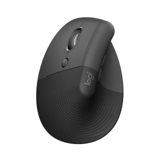 【Logitech 羅技】Lift 人體工學垂直無線藍牙滑鼠 - 石墨灰(左手版)