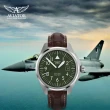 【AVIATOR 飛行員】AIRACOBRA P43 TYPE A 飛行風格 腕錶 手錶 男錶 綠色(V.1.38.0.330.4)