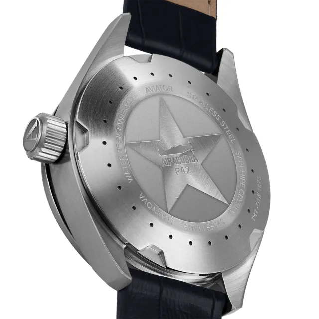 【AVIATOR 飛行員】AIRACOBRA P42 飛行風格 腕錶 男錶 手錶(V.1.22.0.149.4)