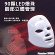【PANATEC 沛莉緹】七彩LED光子美容面罩 K-539W(子面罩 電子面膜 美容儀 LED光波)