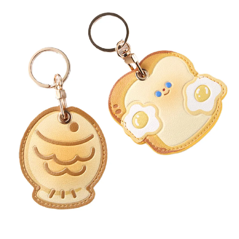 煎蛋吐司】交換禮物卡通可愛食物門禁電梯保護卡套-2入(便攜磁扣保護鑰匙圈感應悠遊卡- momo購物網- 好評推薦-2025年12月