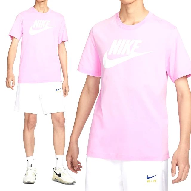 NIKE 耐吉 AS M NSW Tee ICON Futura 男款 粉色 LOGO 運動 基本款 短袖 AR5005-624