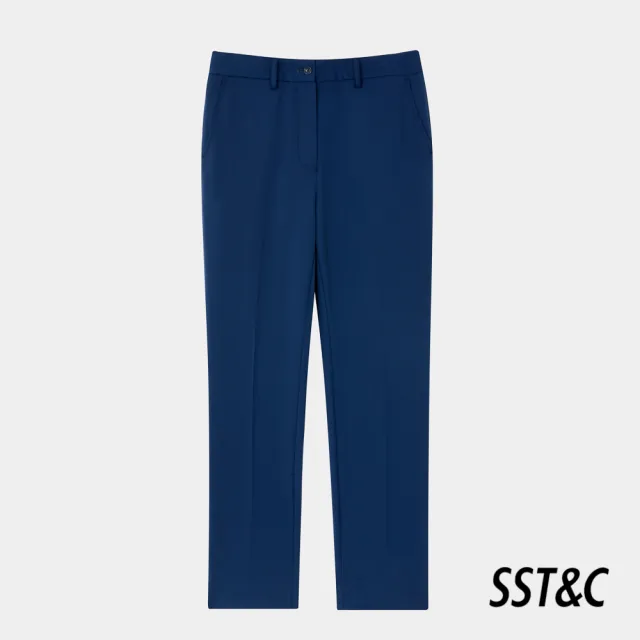 【SST&C 新品９折】深藍色合身版西裝褲7262403004