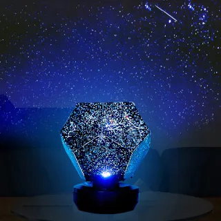 【浩瀚無垠】三色星空夢幻銀河投影燈(LED燈 禮盒 氣氛 星座 銀河 USB充電 送禮 交換禮物 生日 氛圍 浪漫)