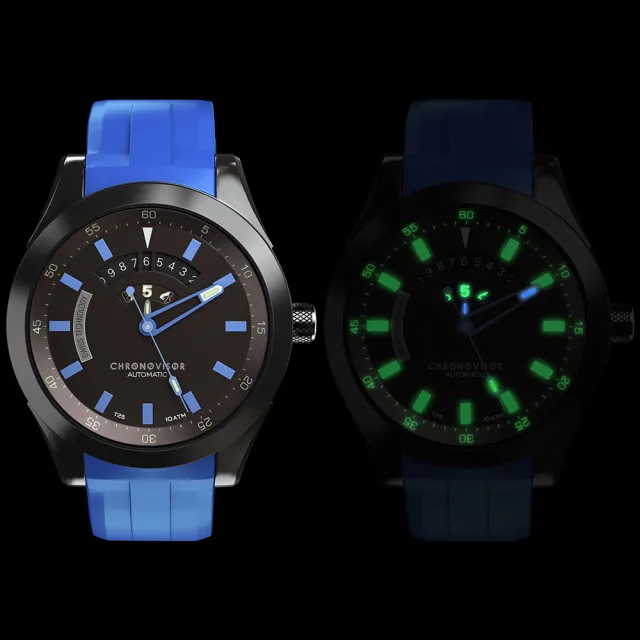 Chronovisor 維度旅人  GENESIS系列機械腕錶-46mm藍(CVNM7104-R-BE)