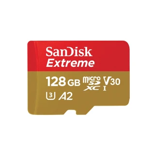 【SanDisk 晟碟】Extreme microSDXC UHS-I 記憶卡 128GB(原廠公司貨)