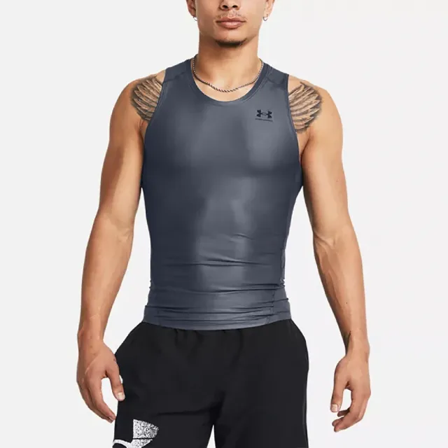 【UNDER ARMOUR】背心 HG Iso-Chill Tank Top 男款 灰 黑 吸汗 快乾 運動 籃球 UA(1365225025)