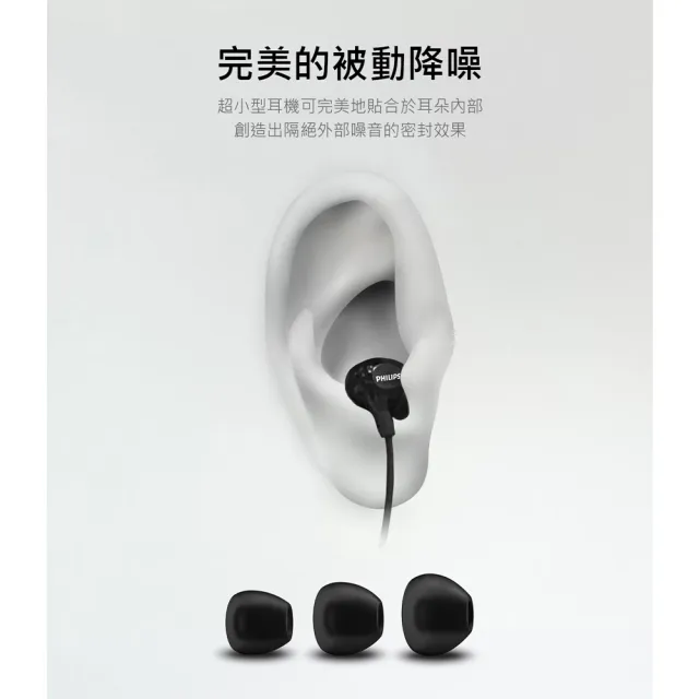 【Philips 飛利浦】SHE3555 入耳式有線耳機(高效驅動器/4色可選)