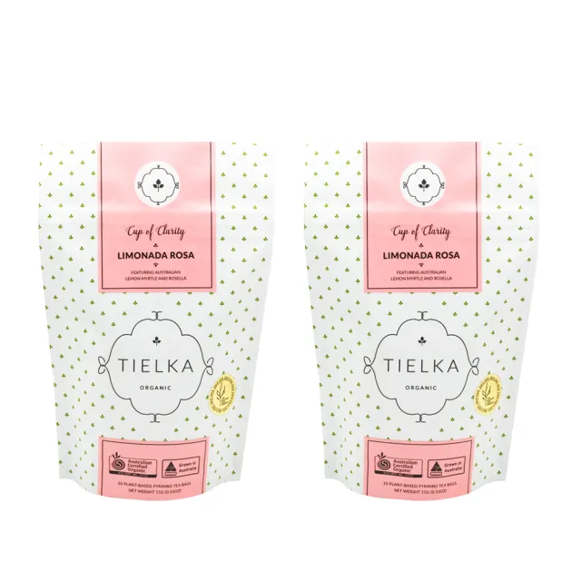 【PALIER】Tielka澳洲有機袋裝茶包5-15g x2袋(玫蜜.薄荷.玫瑰檸檬.檸檬薑.薰衣草)