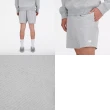 【NEW BALANCE】短褲 Sport Essentials French Terry 男款 灰 白 7吋 寬鬆 褲子(MS41520AG)