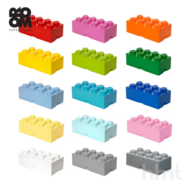 【Room Copenhagen】Room Copenhagen LEGO☆ Storage Brick 8樂高積木經典方塊八收納盒(樂高正式授權商品)