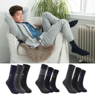 【Arnold Palmer 雨傘】9雙組雅痞風紳士休閒男襪(禮盒/休閒襪/男襪/長襪/)