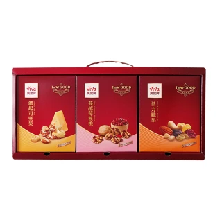 【萬歲牌】綜合堅果3小盒(濃起司堅果/蔓越莓核桃/活力纖果)
