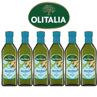 【Olitalia 奧利塔】超值樂活玄米油禮盒組(500mlx 6 瓶)