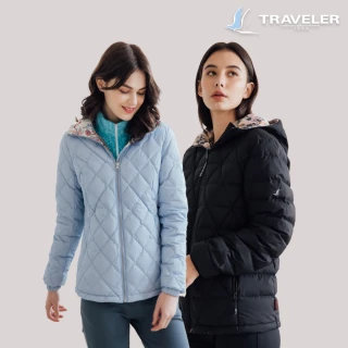 【TRAVELER 旅行者】男女款雙機能撥水羽絨外套(雙機能/羽絨外套)
