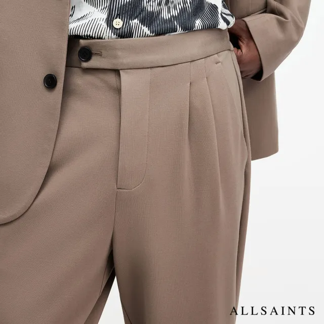 【ALLSAINTS】HELM 人造絲輕薄修身九分西裝褲 MM021Z(修身版型)