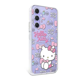 【apbs】三麗鷗 Samsung Galaxy A55/A54/A53/A35 輕薄軍規防摔水晶彩鑽手機殼(凱蒂粉幸運)