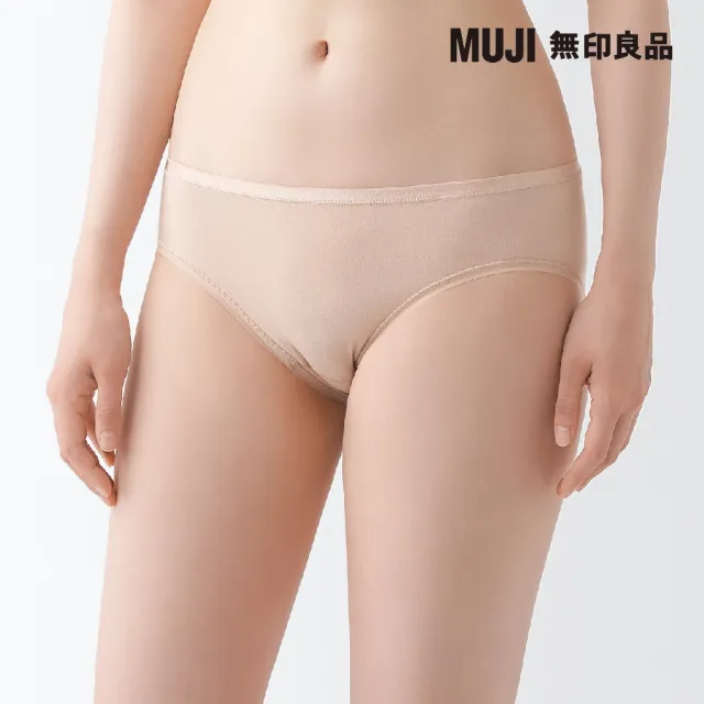 【MUJI 無印良品】女有機棉混彈性低腰短版內褲(共5色)