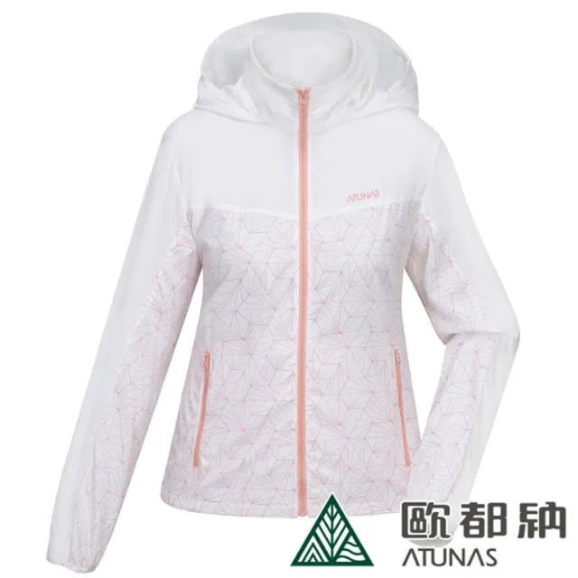 【ATUNAS 歐都納】女 蚊瘋不動驅蚊防曬涼感風衣外套/抗UV.輕量(A1GA2405W 糖果粉)