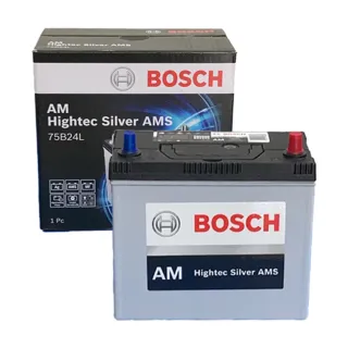 【BOSCH 博世】75B24L 銀合金汽車電瓶 容量55AH AMS充電制御