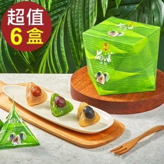 【CHAOBY 超比食品】甜點夢工廠-晶漾冰粽6入禮盒X6盒(60g/入)