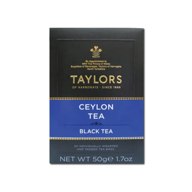 【英國皇家泰勒茶Taylors】特級經典茶包系列20入/盒(任選大吉嶺午茶伯爵紅茶洋甘菊花茶阿薩姆紅茶薄荷茶)