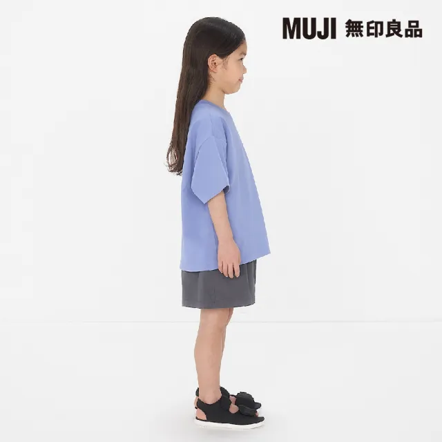 【MUJI 無印良品】兒童棉混聚酯纖維涼感寬版短袖Ｔ恤(共11色)