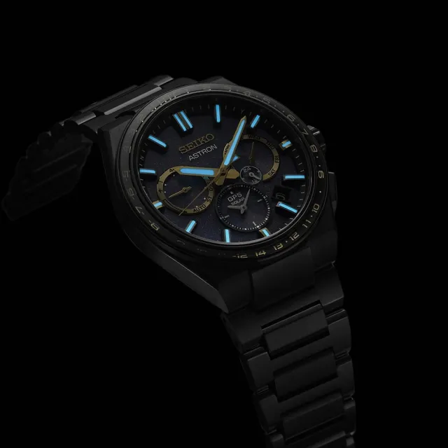 【SEIKO 精工】黑標 Astron 太陽能GPS衛星 鈦金屬 腕錶(5X53-0CH0SD／SSH145J1)