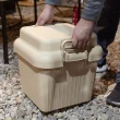 【完美主義】韓國掀蓋式堆疊露營收納箱-L-兩色(置物箱/整理箱)