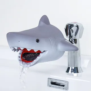 【shark鯊鯊】鯊魚兒童水龍頭延伸器(洗手延伸器 導水器 引水器 寶寶洗手輔助器 兒童洗手器 出水口延長器)