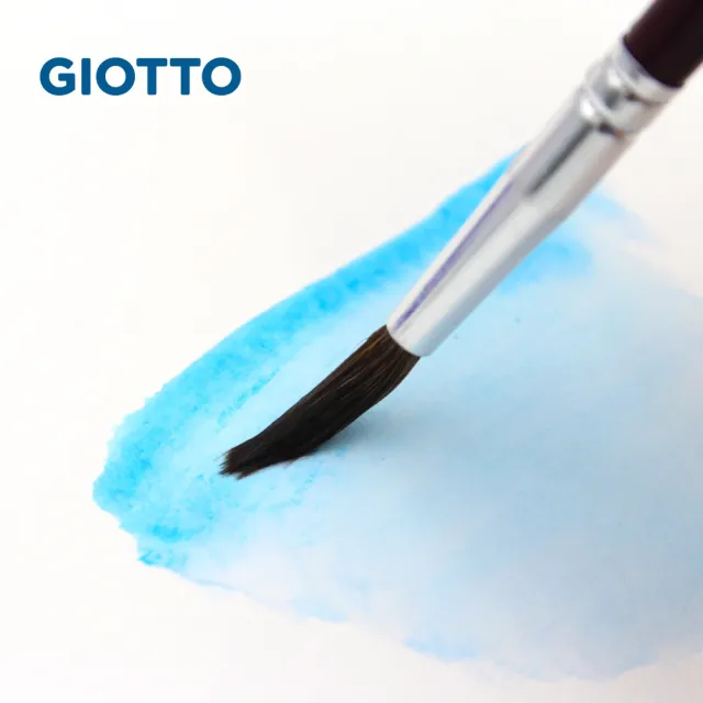 【義大利GIOTTO】藝術家400水彩筆組-3、4、5、8號圓頭4入