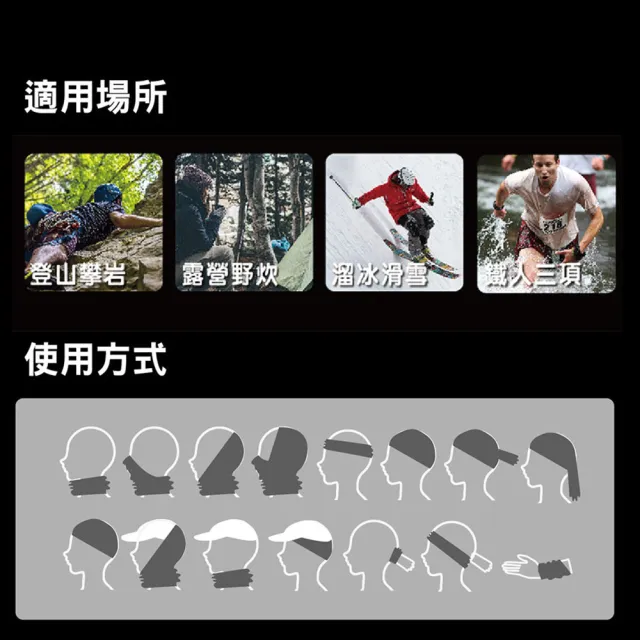 【AREXSPORT】3way戶外舒適暖感美麗諾羊毛保暖頭巾 登山 露營 攀岩 戶外運動 健行慢跑 銀髮族 出國