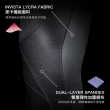 【A-MYZONE】台灣製 黑色經典護膝壓力褲 顯瘦翹臀雙面穿 防曬運動長褲/緊身(高彈力/透氣速乾/抗UV)