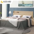 【ASSARI】梅爾鋼刷橡木床頭片(雙大6尺)