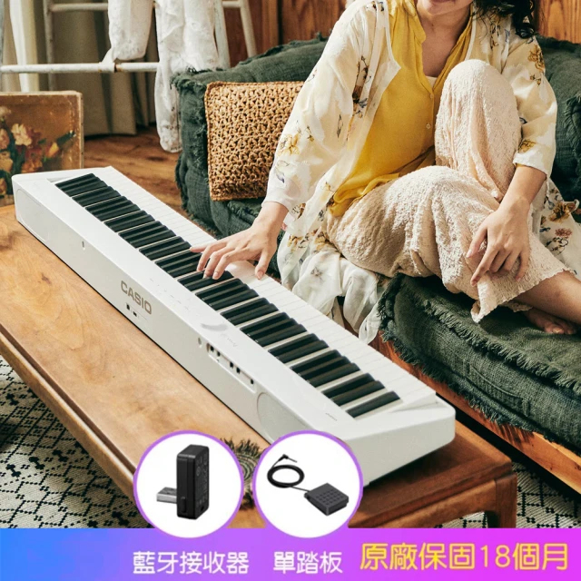 【CASIO 卡西歐】CASIO PX-S1100 88鍵電鋼琴 單主機 附三音踏 藍芽接收器(贈耳機/保養油組/原廠保固18個月)