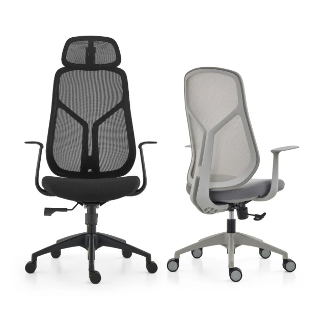凱堡 AI高階人體工學全網椅（黑款）(電腦椅/辦公椅/高背椅