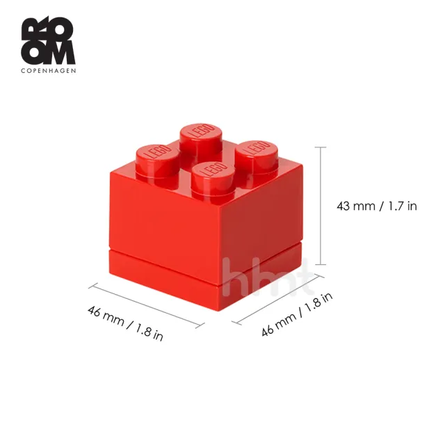 【LEGO 樂高】Room Copenhagen LEGO☆ Storage Brick 4 Mini 樂高桌上小型收納箱(樂高正式授權商品)
