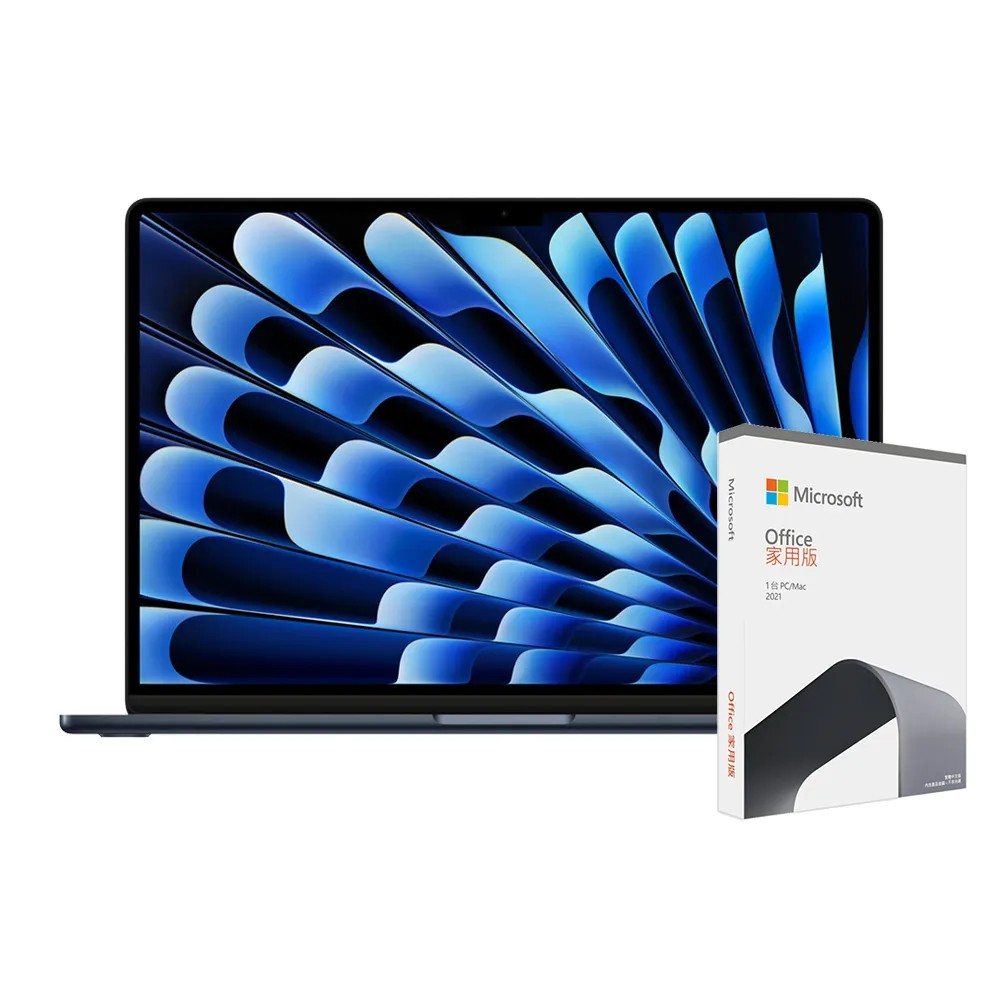 【Apple】office 2021家用版★MacBook Air 13.6吋 M3 晶片 8核心CPU 與 10核心GPU 16G/512G SSD