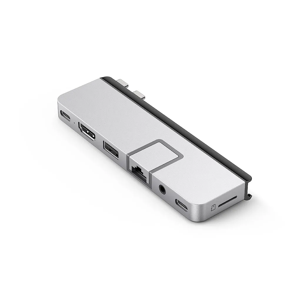 【HyperDrive】7-in-2 USB-C Hub（Magsafe）-銀(適用M1/M2/M3)