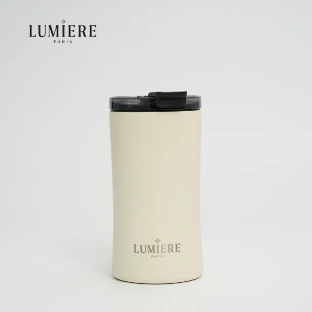【Lumiere】Lavish Vintage Cream 防漏防摔隨行保溫杯12oz/360ml-復古奶油(保溫杯 隨行杯 咖啡杯)